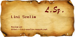 Lini Szelim névjegykártya